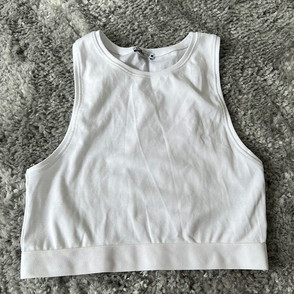 White Zara Tank Top